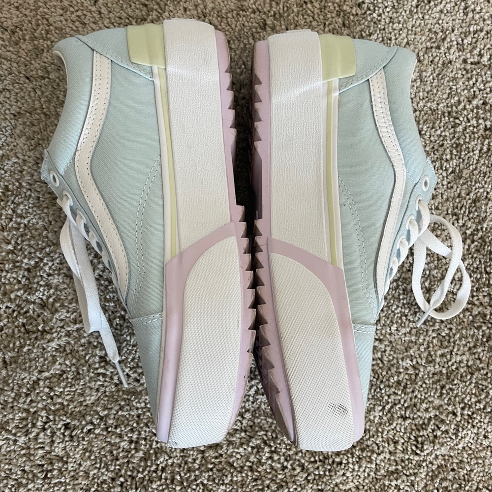 Vans FU Old Skool Stacked Platform Women's Pastel Sneakers Size 8 - Picture 4 of 9